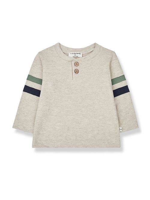 t-shirt with buttons 1+ IN THE FAMILY | TOMOATMEAL
